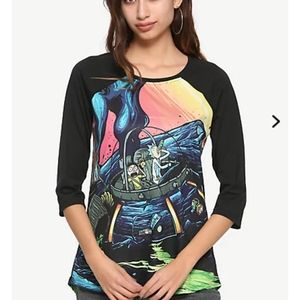 Rick and Morty Raglan tee